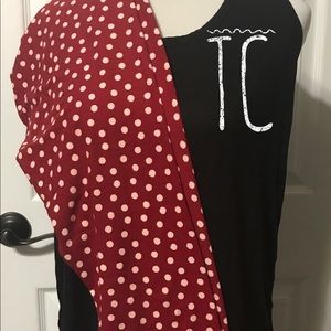 BRAND NEW LuLaRoe red polka dot leggings (TC)